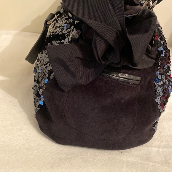Vintage Y2K Juicy Couture  Juicy Velour & leather sequins Bag - Picture 11 of 16
